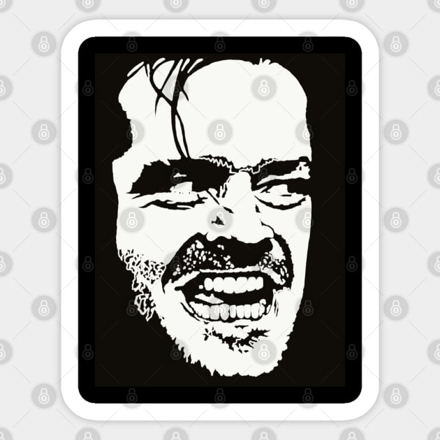 Negative Creeps - Jack Torrance Sticker by BludBros